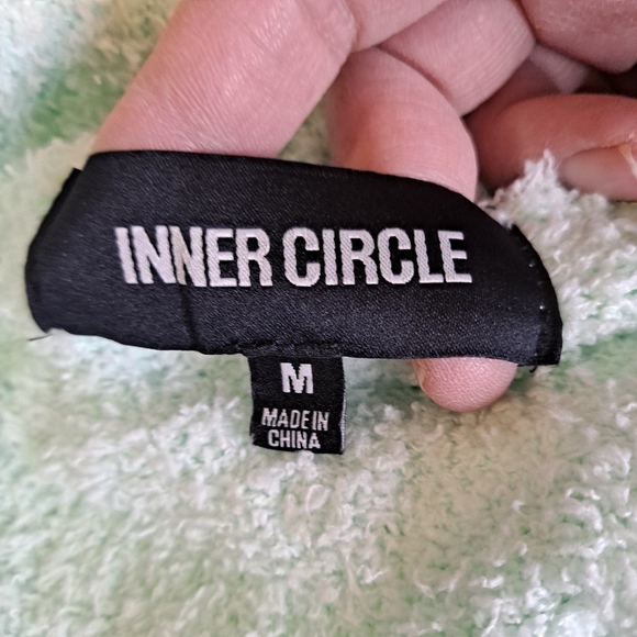 Inner Circle Turtleneck Sweater Womens Mint Green Plush Size M - Picture 4 of 8